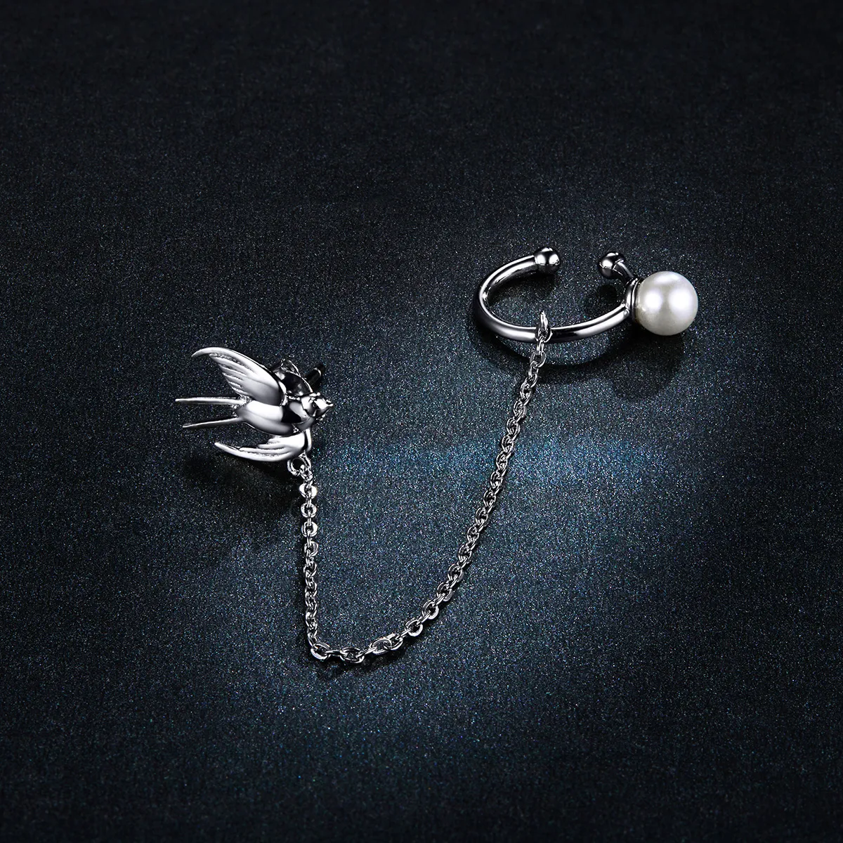 PANDORA Style Flying Swallow Ear Clip - BSE411