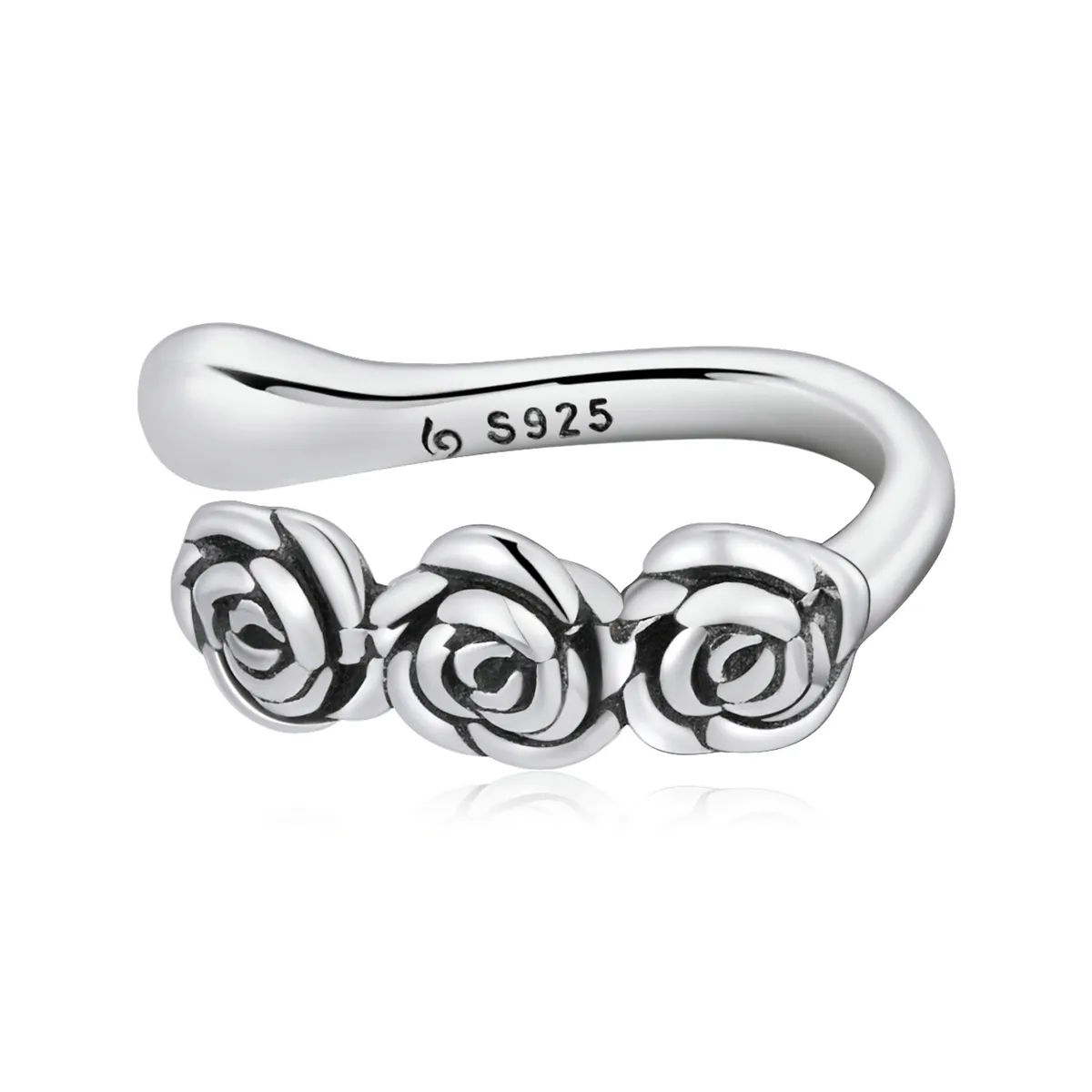 pandora style retro rose ear clip bse582