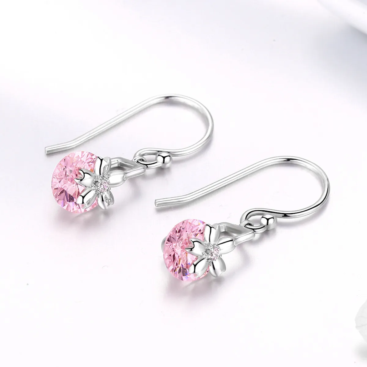 PANDORA Style Cherry Blossoms Drop Earrings - BSE039