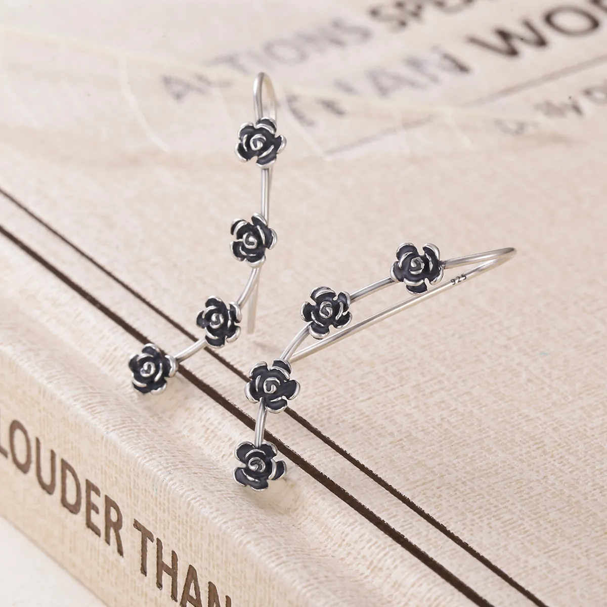 PANDORA Style Creative Beautiful Flower Drop Earrings - VSE010