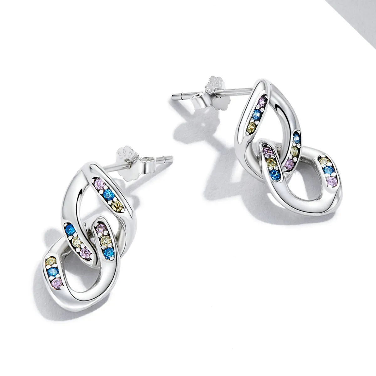 PANDORA Style Double Chain Drop Earrings - SCE1377