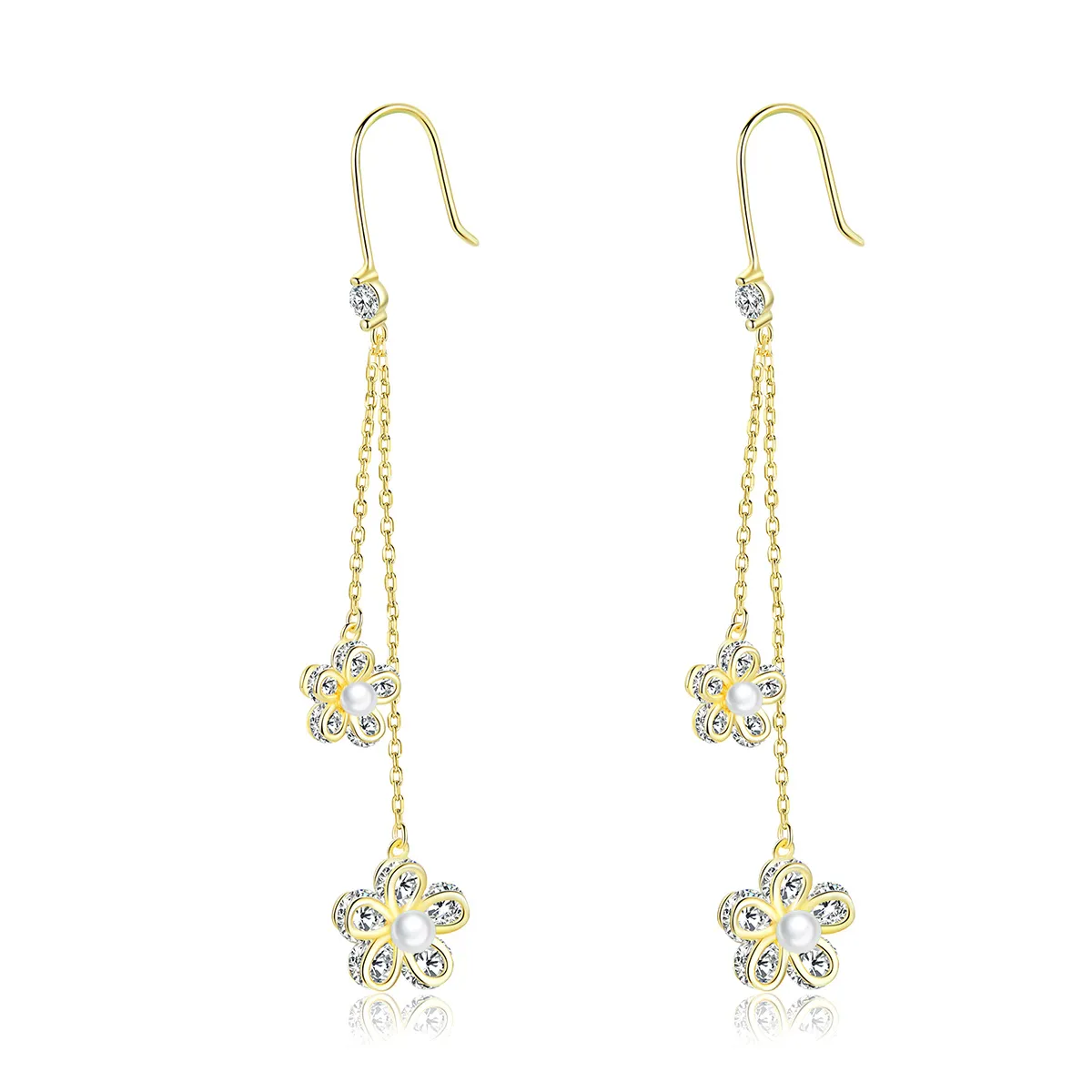 PANDORA Style Flower Light Drop Earrings - BSE197