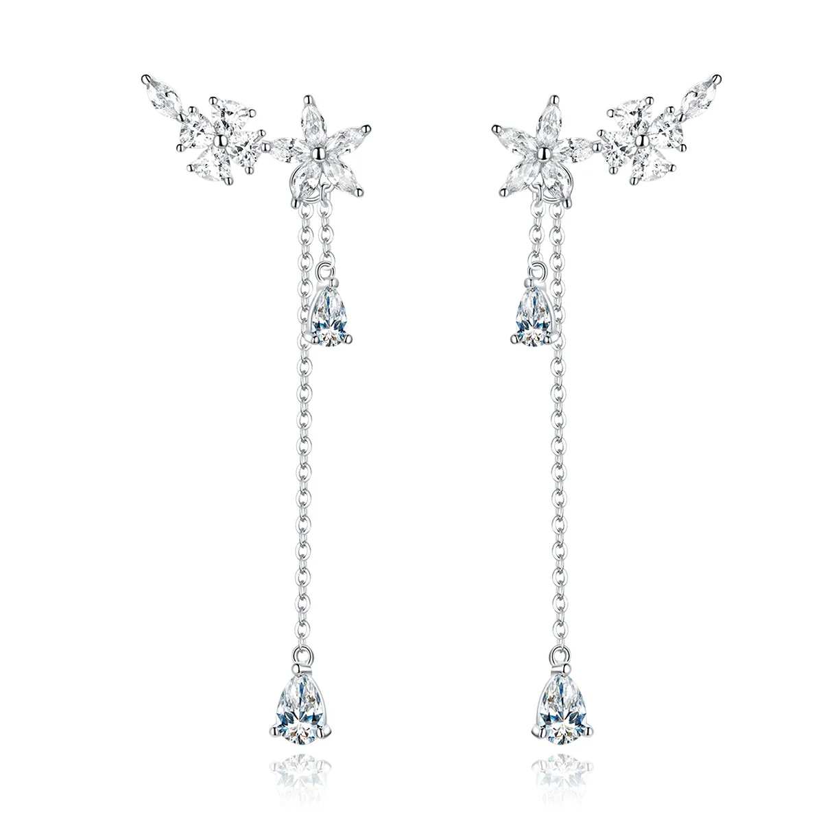 PANDORA Style Flower Love Drop Earrings - BSE288