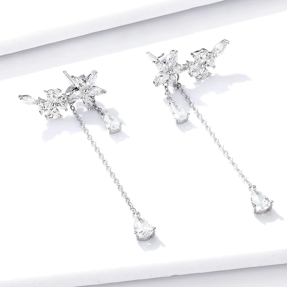 PANDORA Style Flower Love Drop Earrings - BSE288