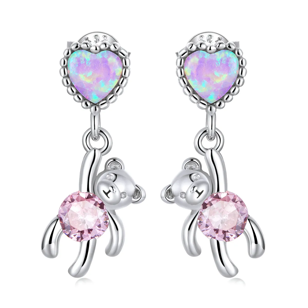 PANDORA Style Love Bear Drop Earrings - SCE1384