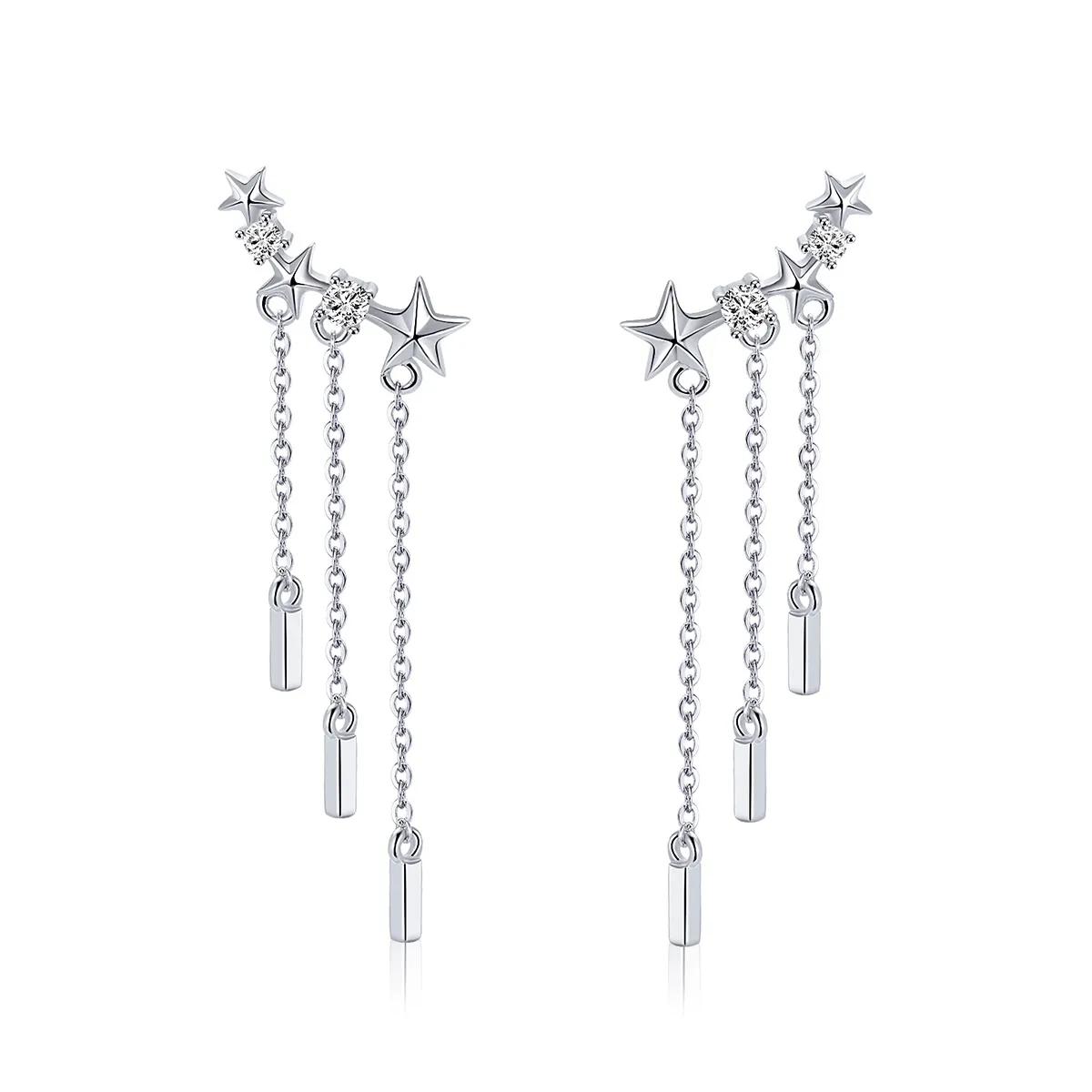 pandora style meteor love drop earrings sce399