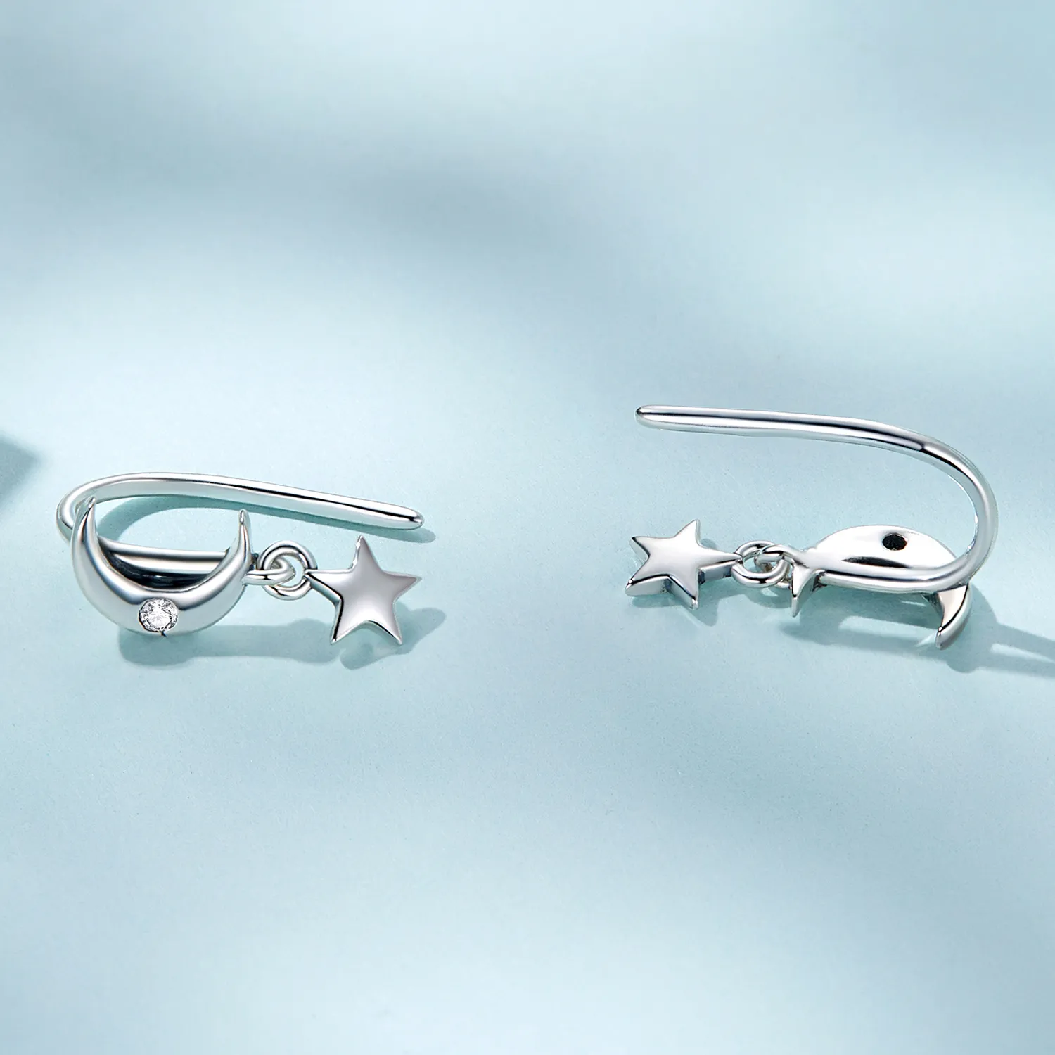 PANDORA Style Moon and Stars Drop Earrings - SCE1500