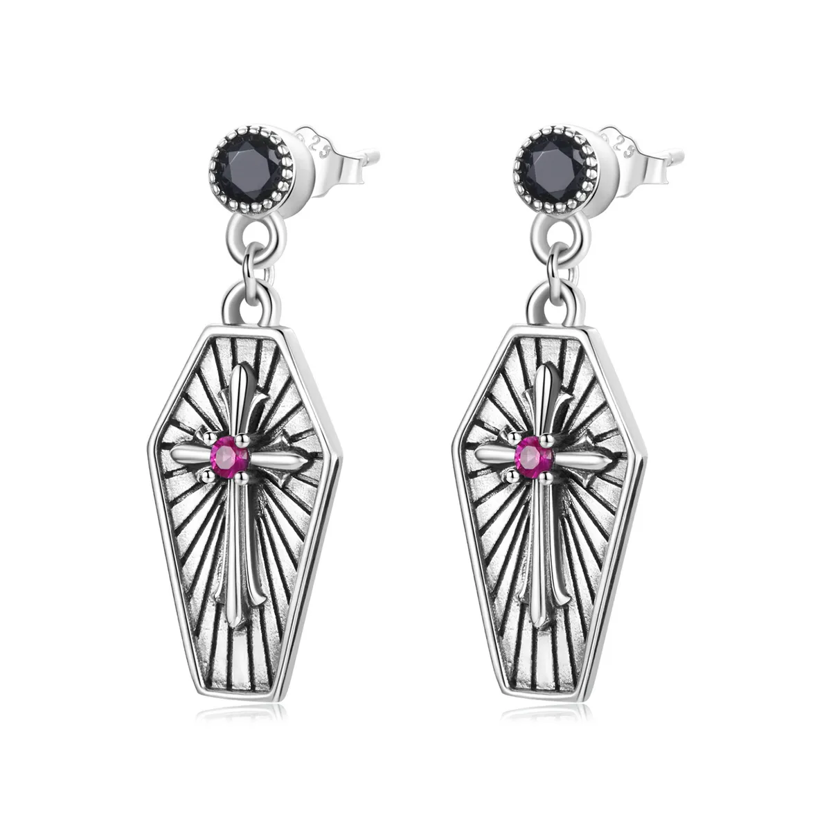 PANDORA Style Mystery Cross Drop Earrings - BSE536