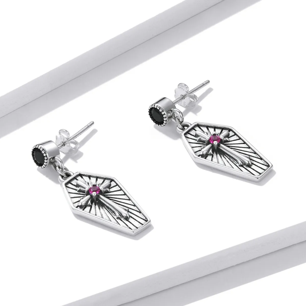 PANDORA Style Mystery Cross Drop Earrings - BSE536