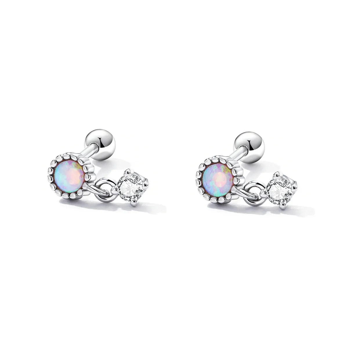 PANDORA Style Simple Opal Drop Earrings - SCE1382