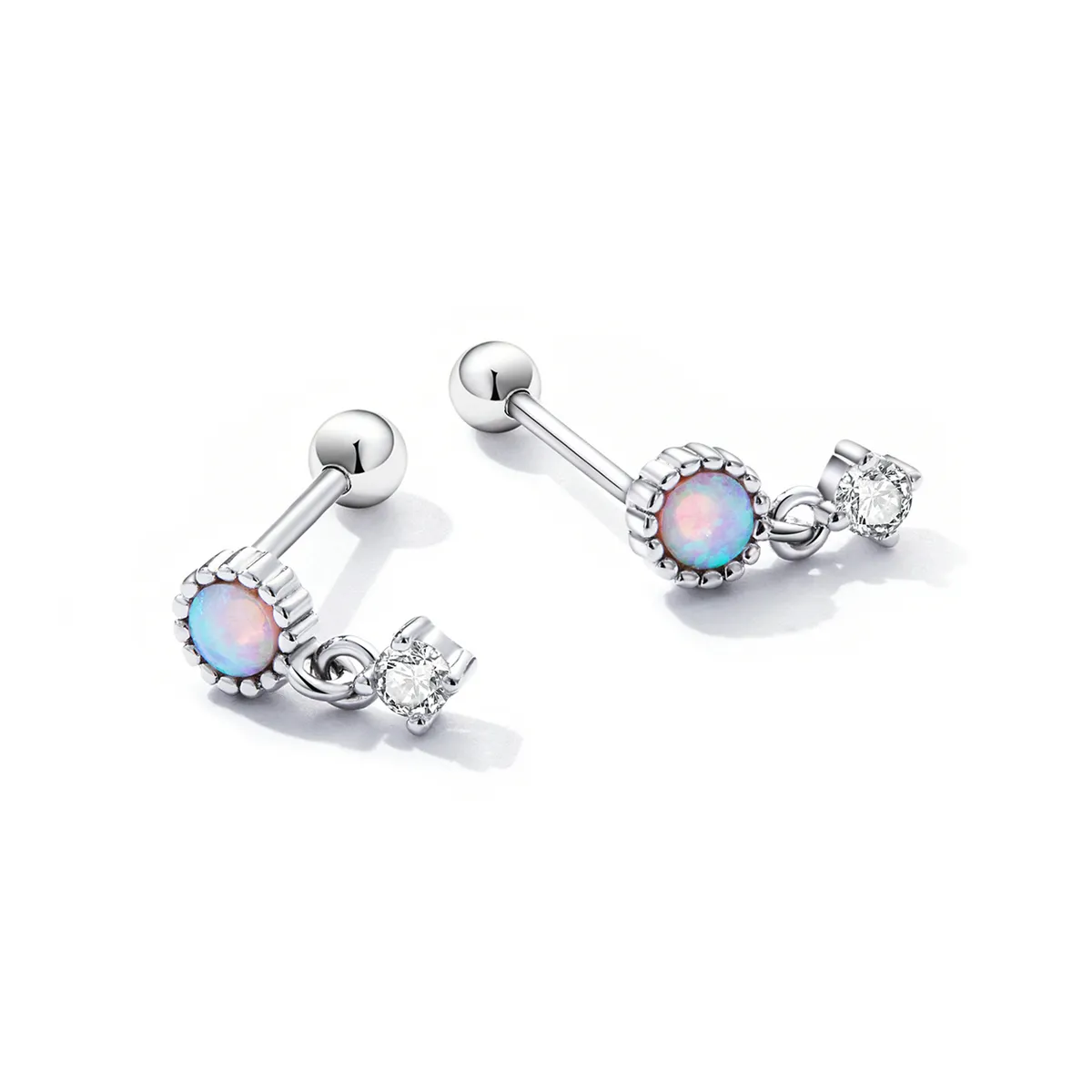 PANDORA Style Simple Opal Drop Earrings - SCE1382