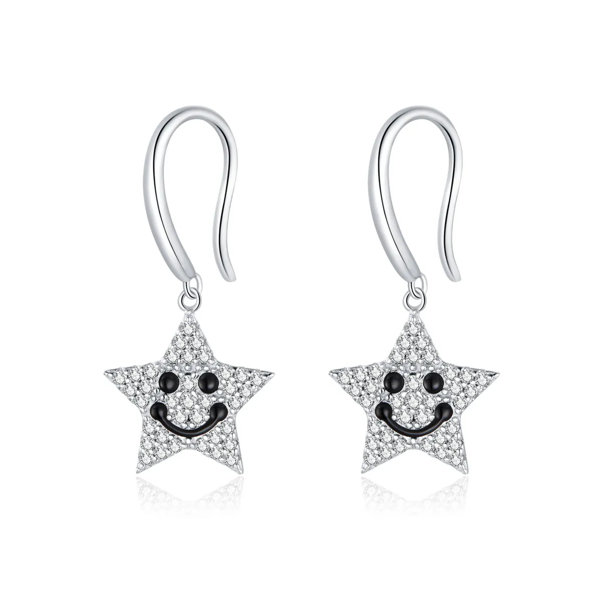 PANDORA Style Smile Star Drop Earrings - SCE946