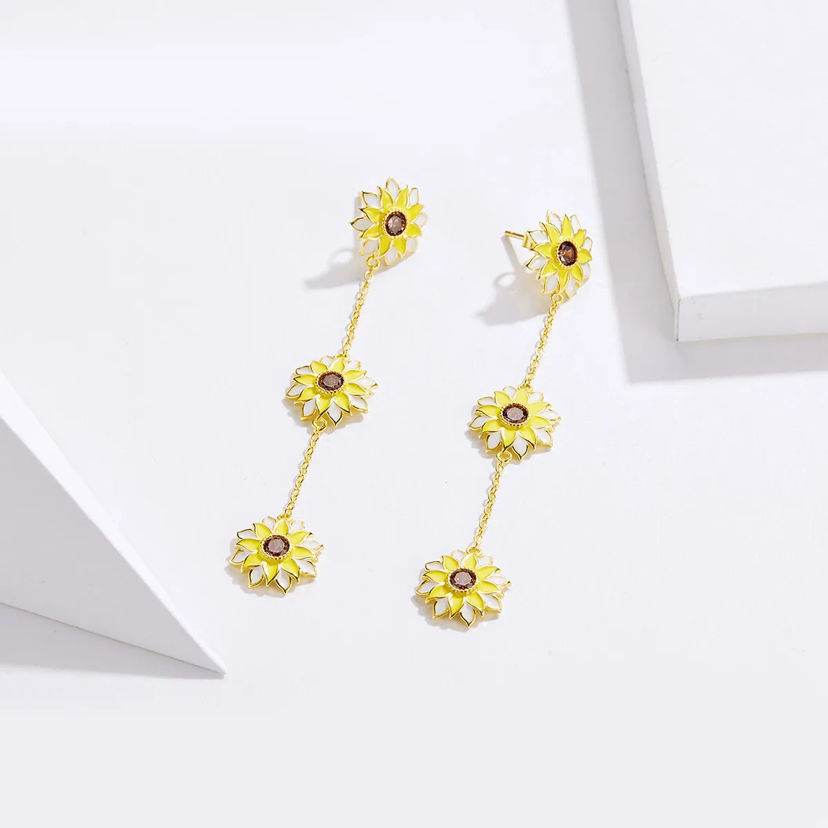 PANDORA Style Sun Flower Drop Earrings - BSE187