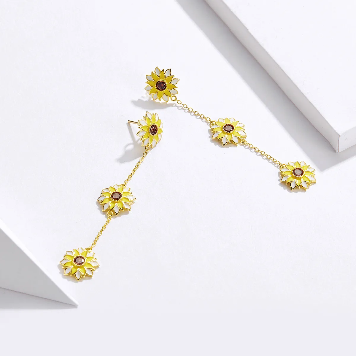 PANDORA Style Sun Flower Drop Earrings - BSE187