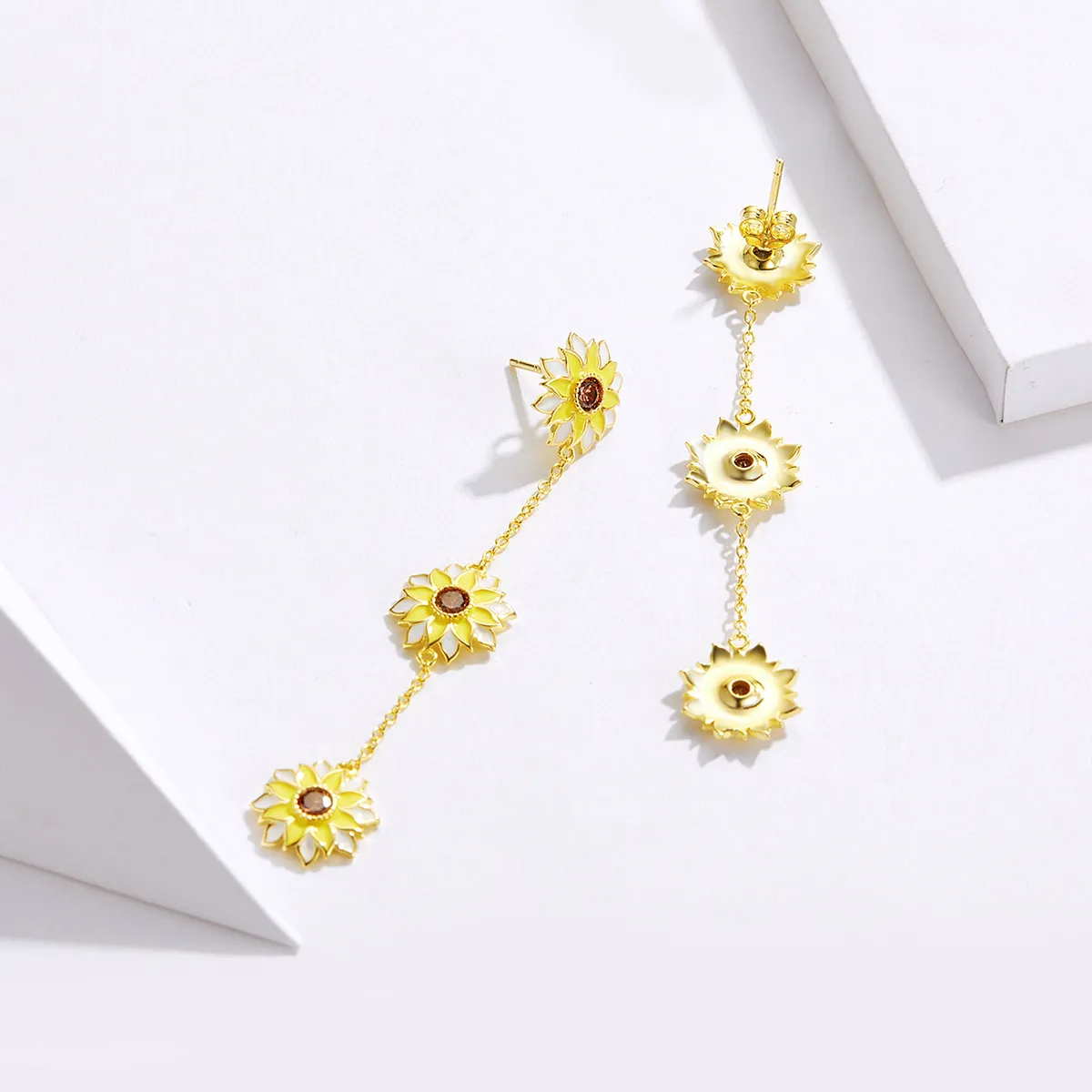 PANDORA Style Sun Flower Drop Earrings - BSE187