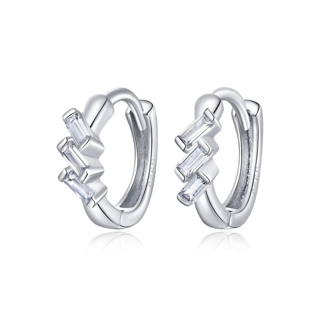 PANDORA Style Box Hoop Earrings - SCE1037