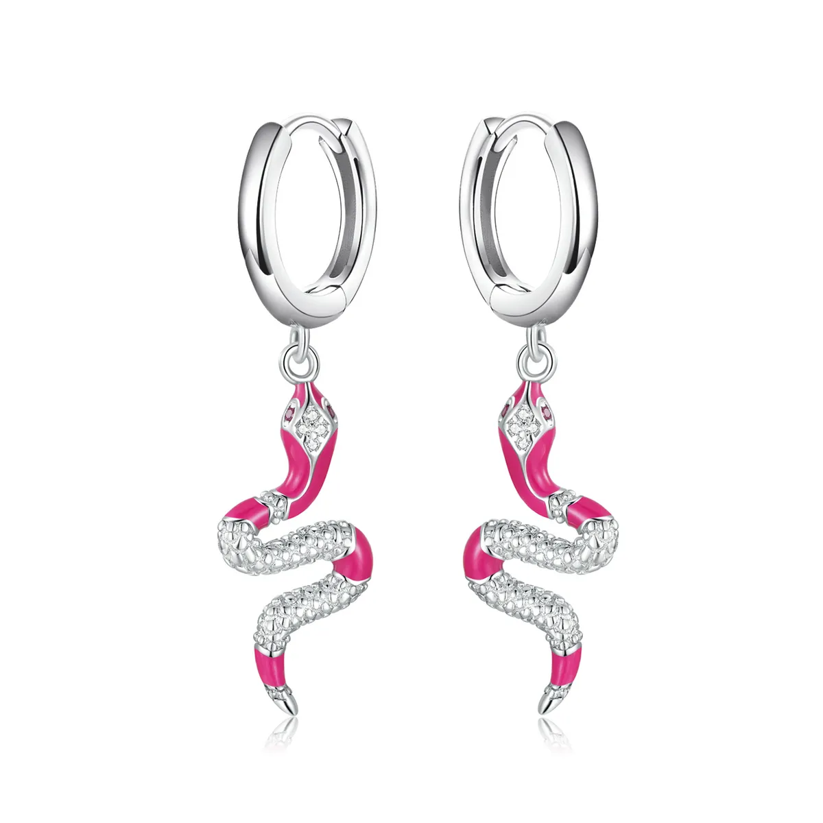 PANDORA Style Delicate Spirit Serpent Hoop Earrings - BSE577