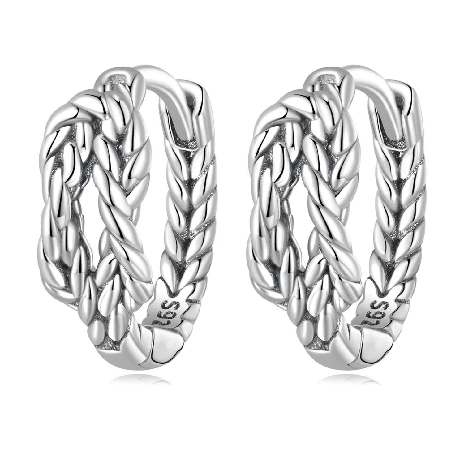 PANDORA Style Knot Hoop Earrings - SCE1523