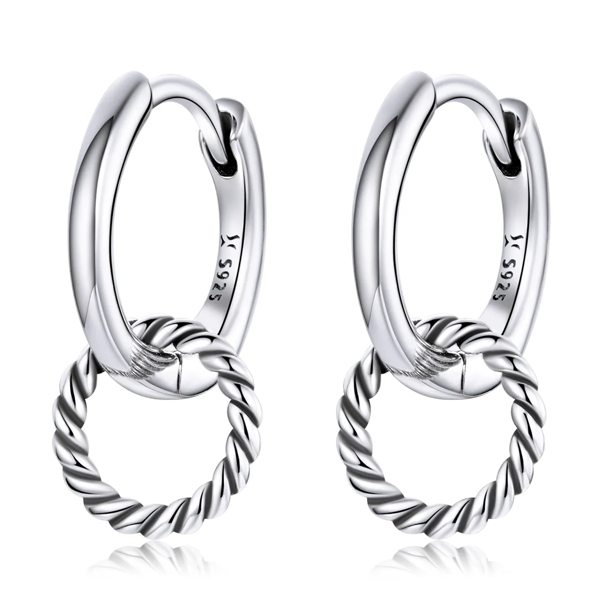 PANDORA Style Shuanghuan Hoop Earrings - SCE1199