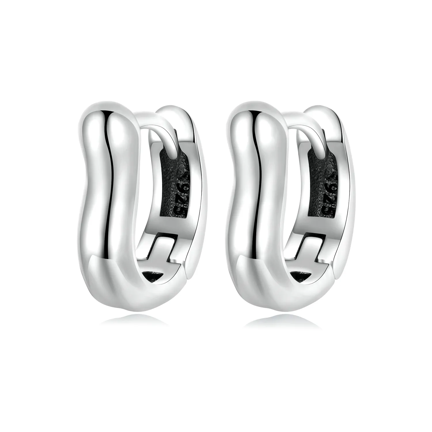 PANDORA Style Simple Silver Hoop Earrings - SCE1439