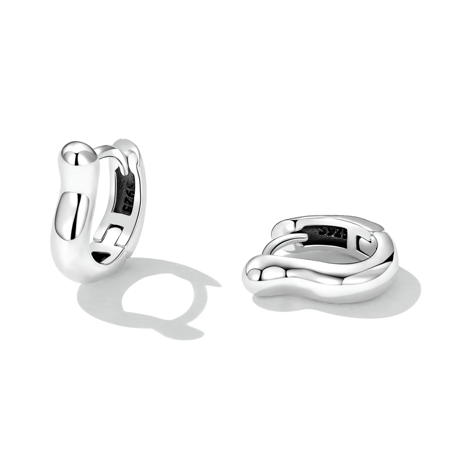 PANDORA Style Simple Silver Hoop Earrings - SCE1439