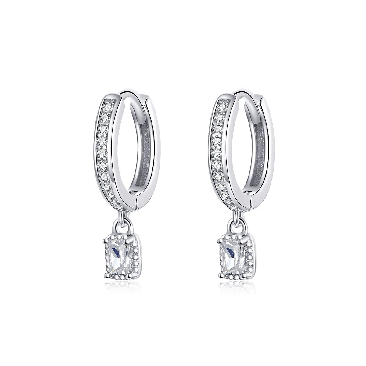 PANDORA Style Zircon Love Hoop Earrings - BSE157