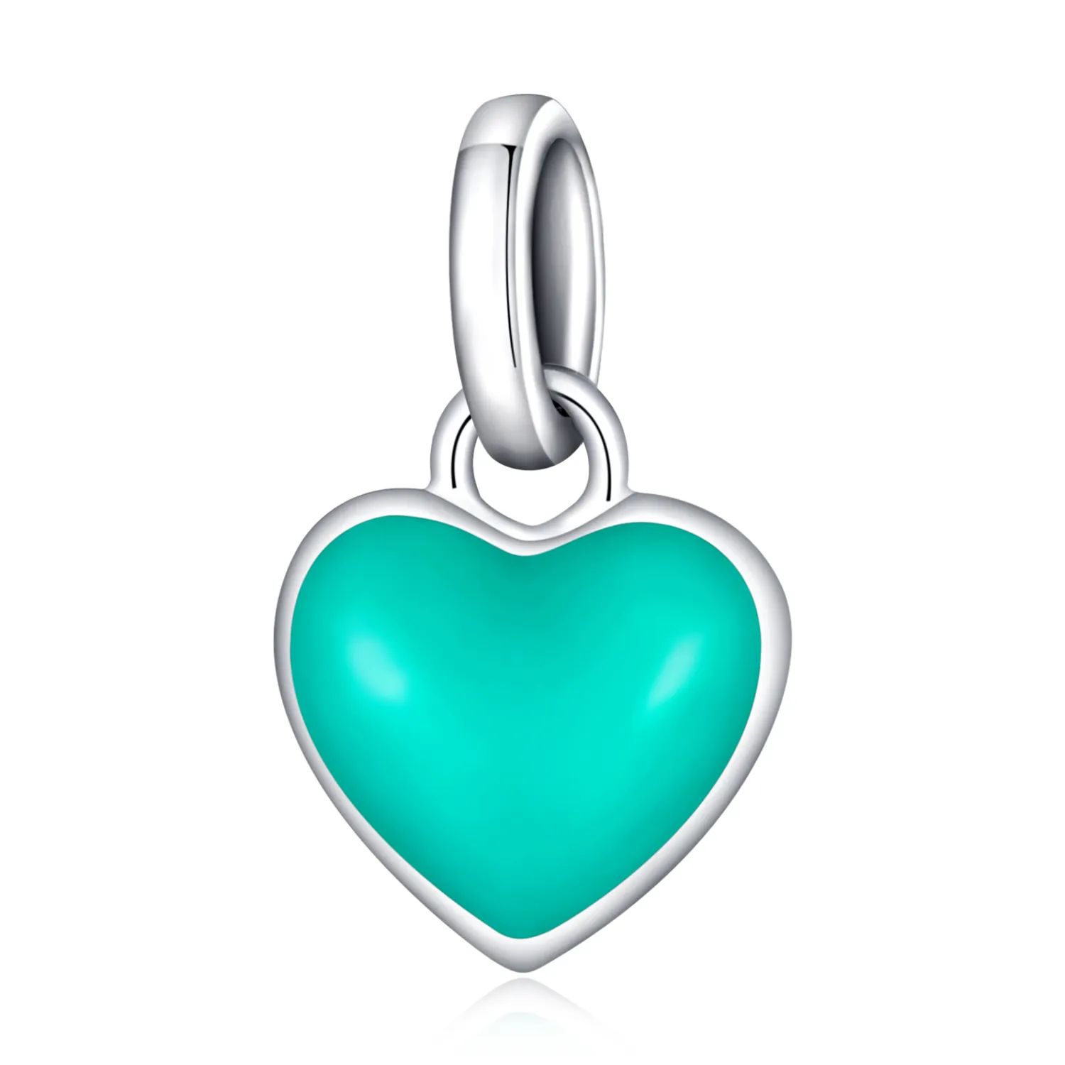 PANDORA Me Style Lake Green Love Charm - SCP063-TQ