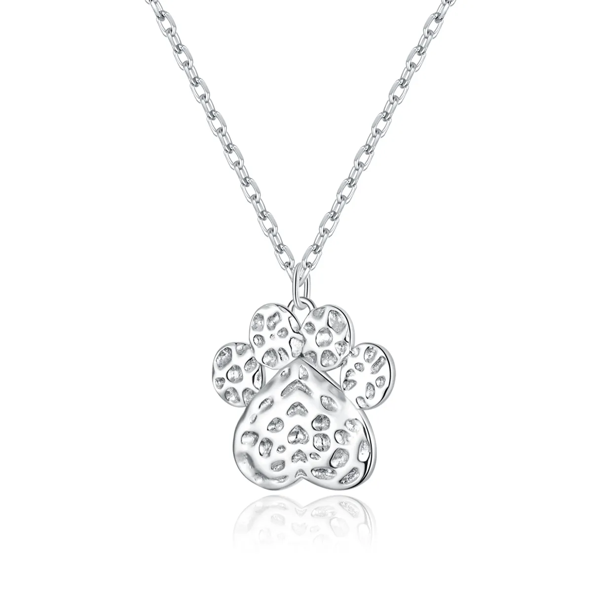 PANDORA Style Cute Dog Paw Necklace - BSN204