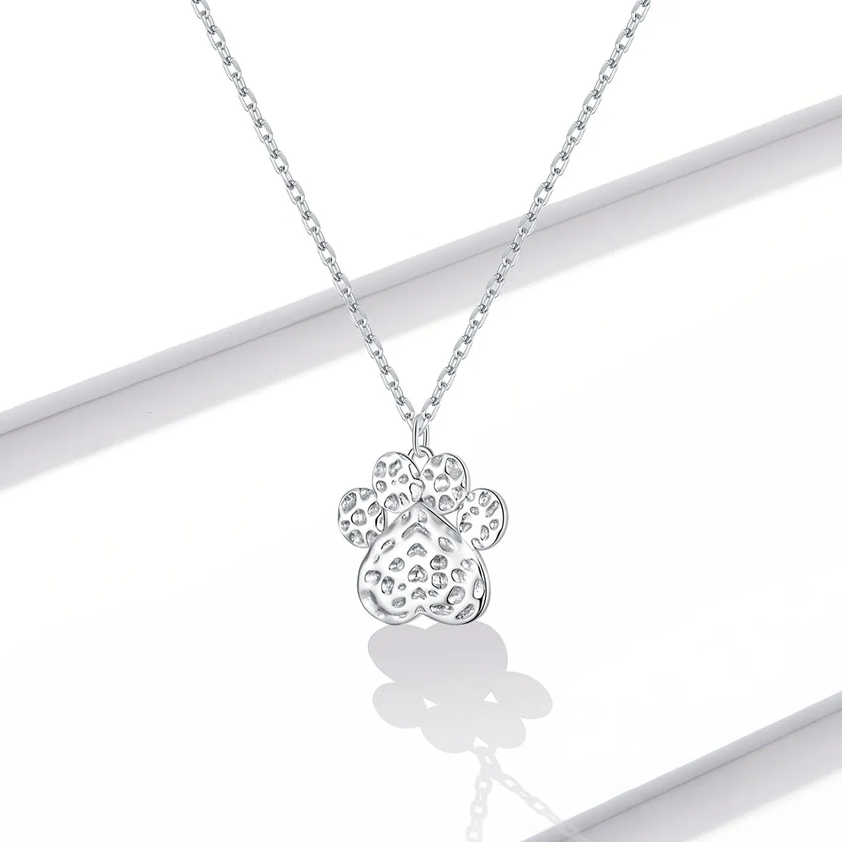 PANDORA Style Cute Dog Paw Necklace - BSN204