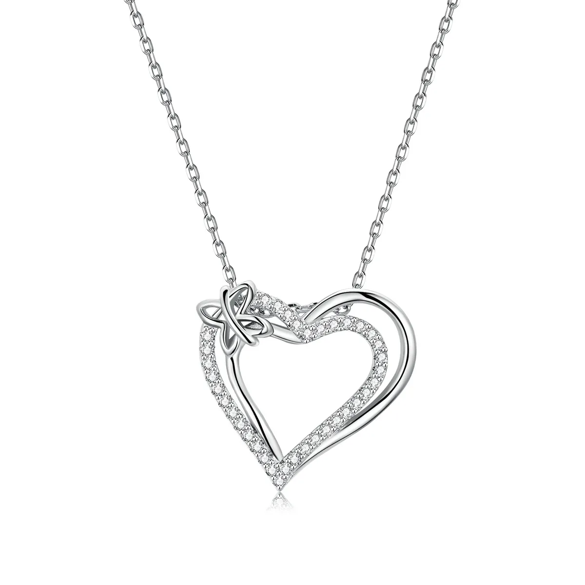 PANDORA Style Double Love Necklace - BSN240