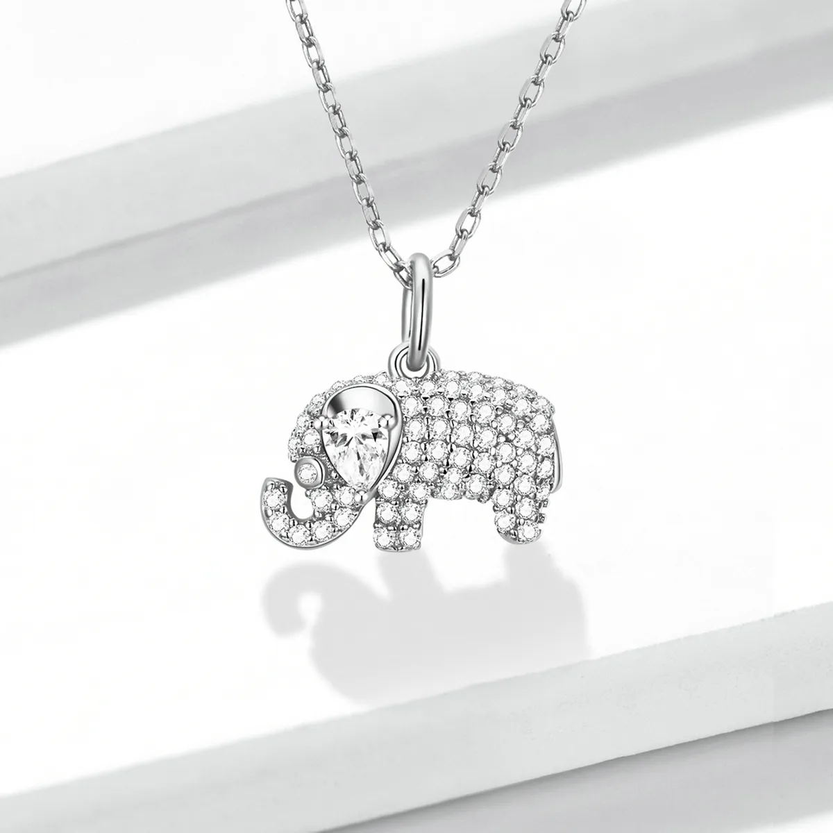 PANDORA Style Exquisite Elephant Necklace - BSN239-A