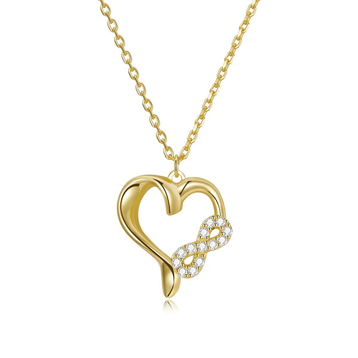 pandora style infinite love necklace bsn236