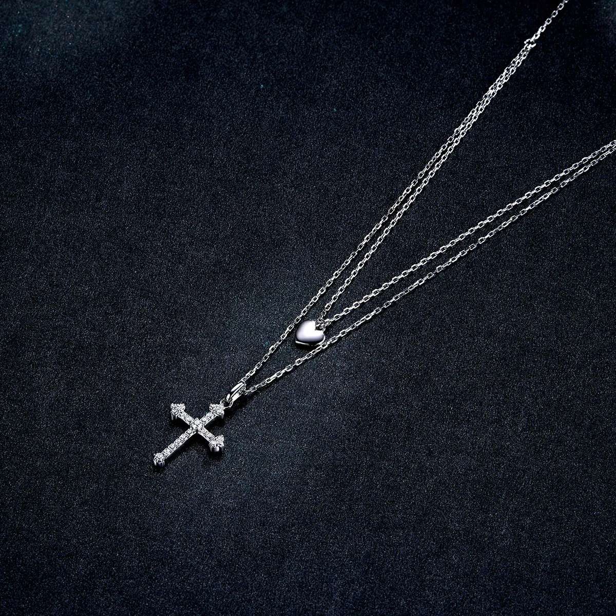 PANDORA Style Love Cross Necklace - BSN197