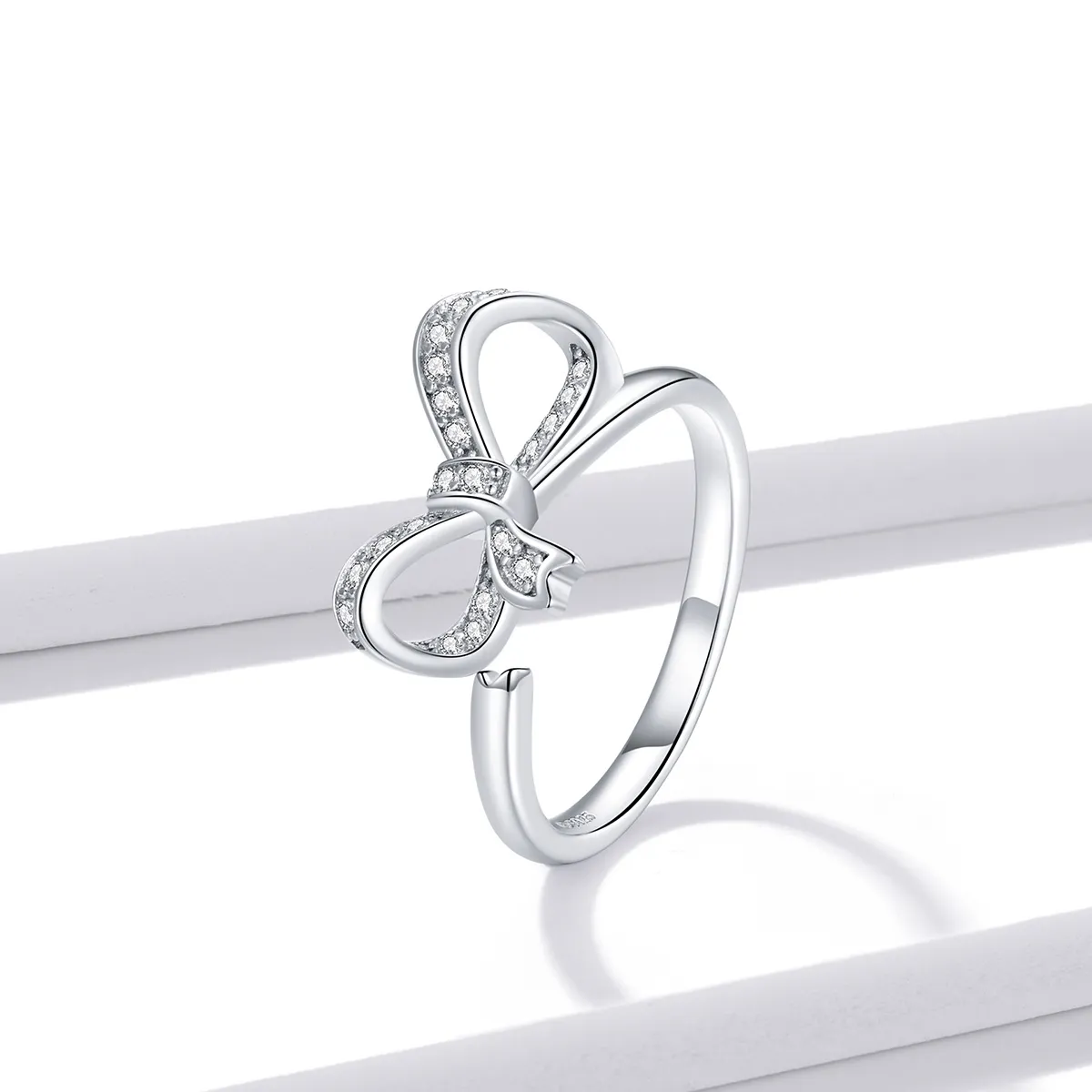 PANDORA Style Bow Ribbon Open Ring - BSR158