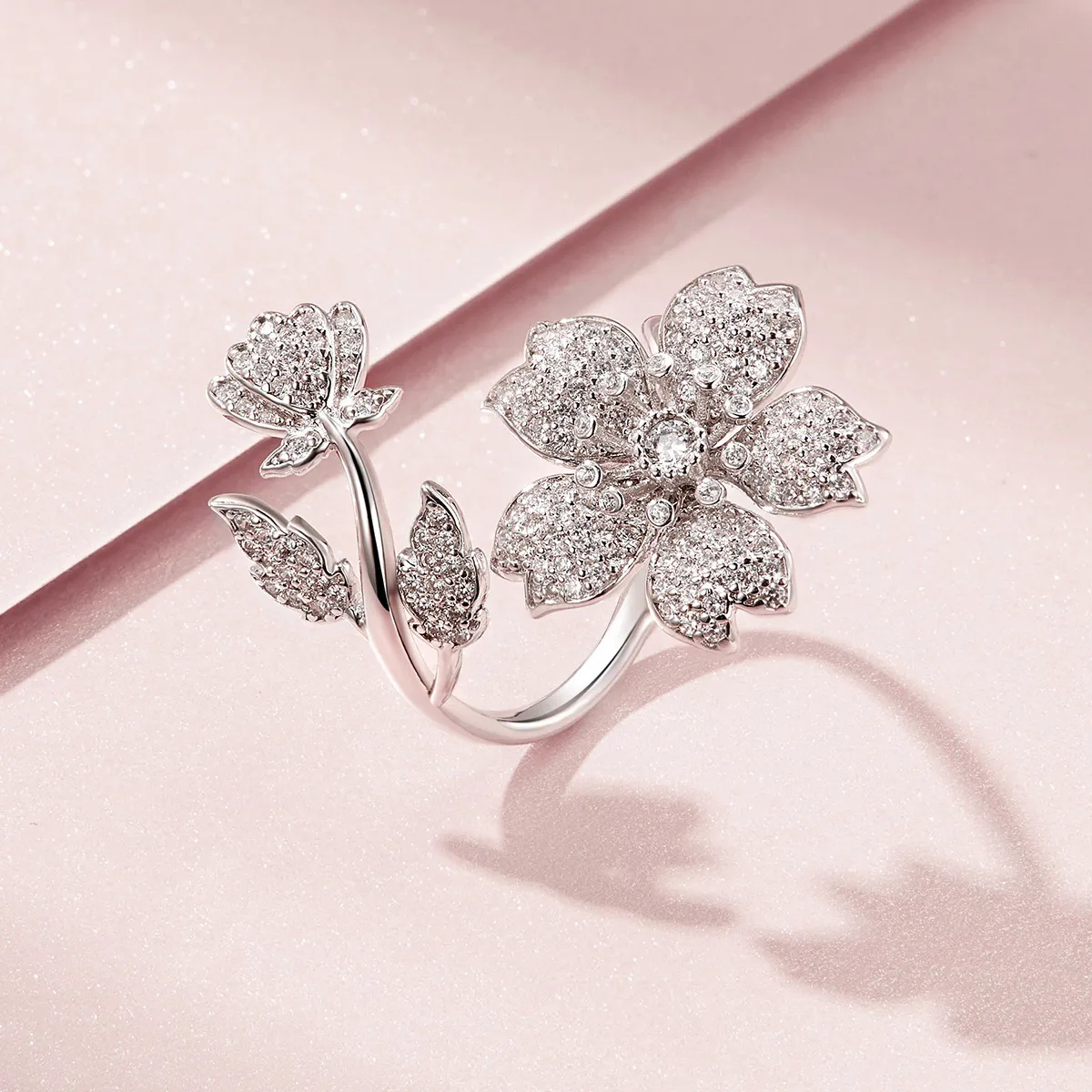 PANDORA Style Cherry Blossoms Open Ring - BSR076