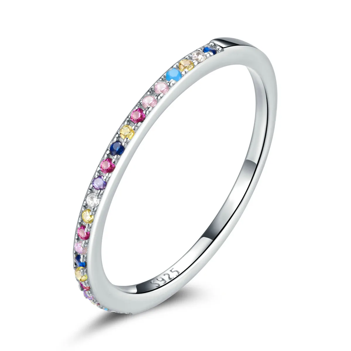 pandora style color halo ring scr740 cf