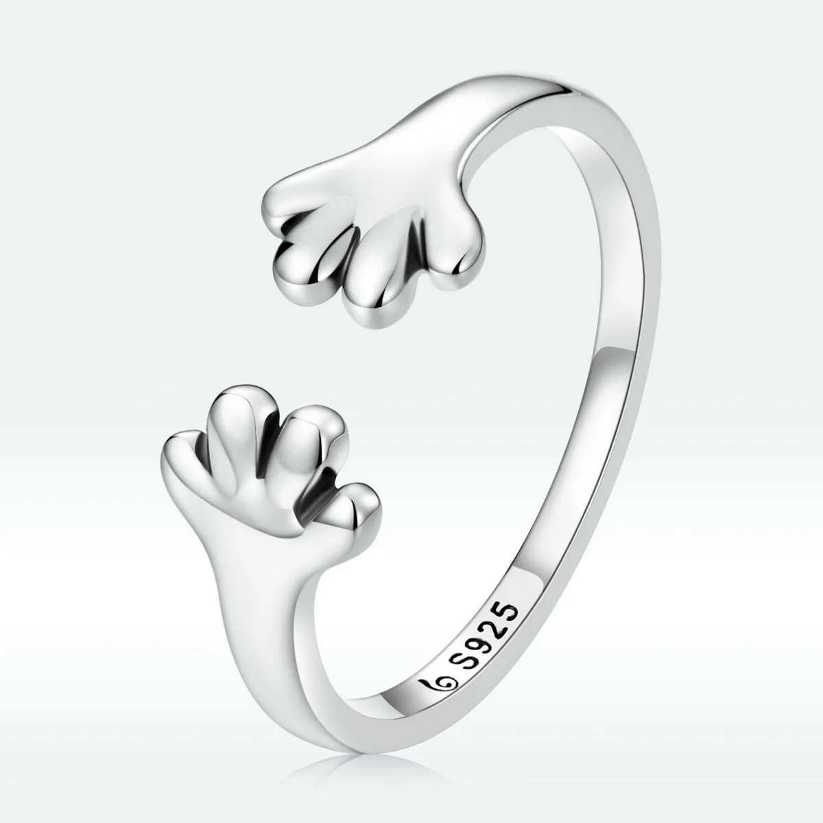 pandora style cute puppy open ring bsr225