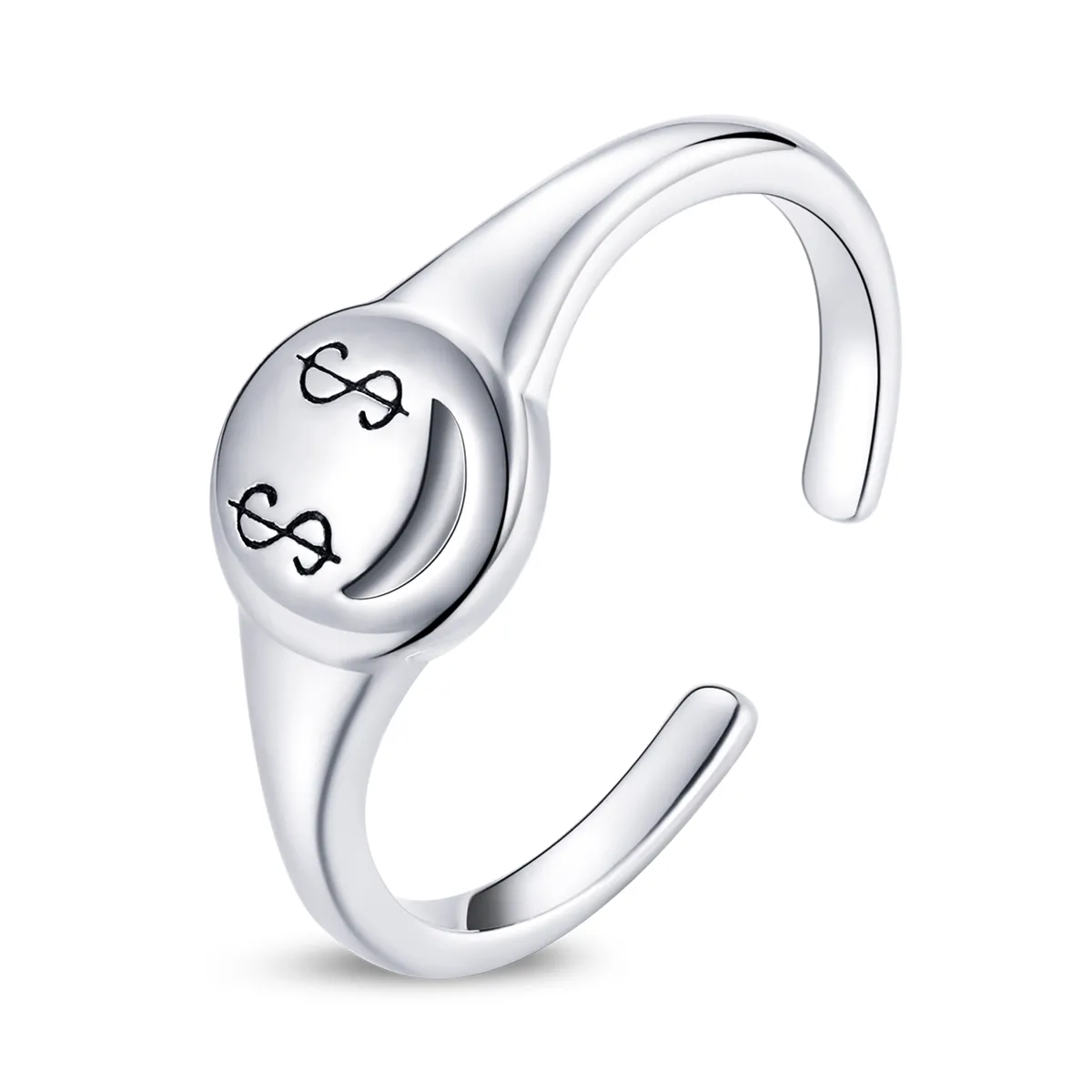 PANDORA Style Emoji - See The Money With Open Eyes Open Ring - SCR738