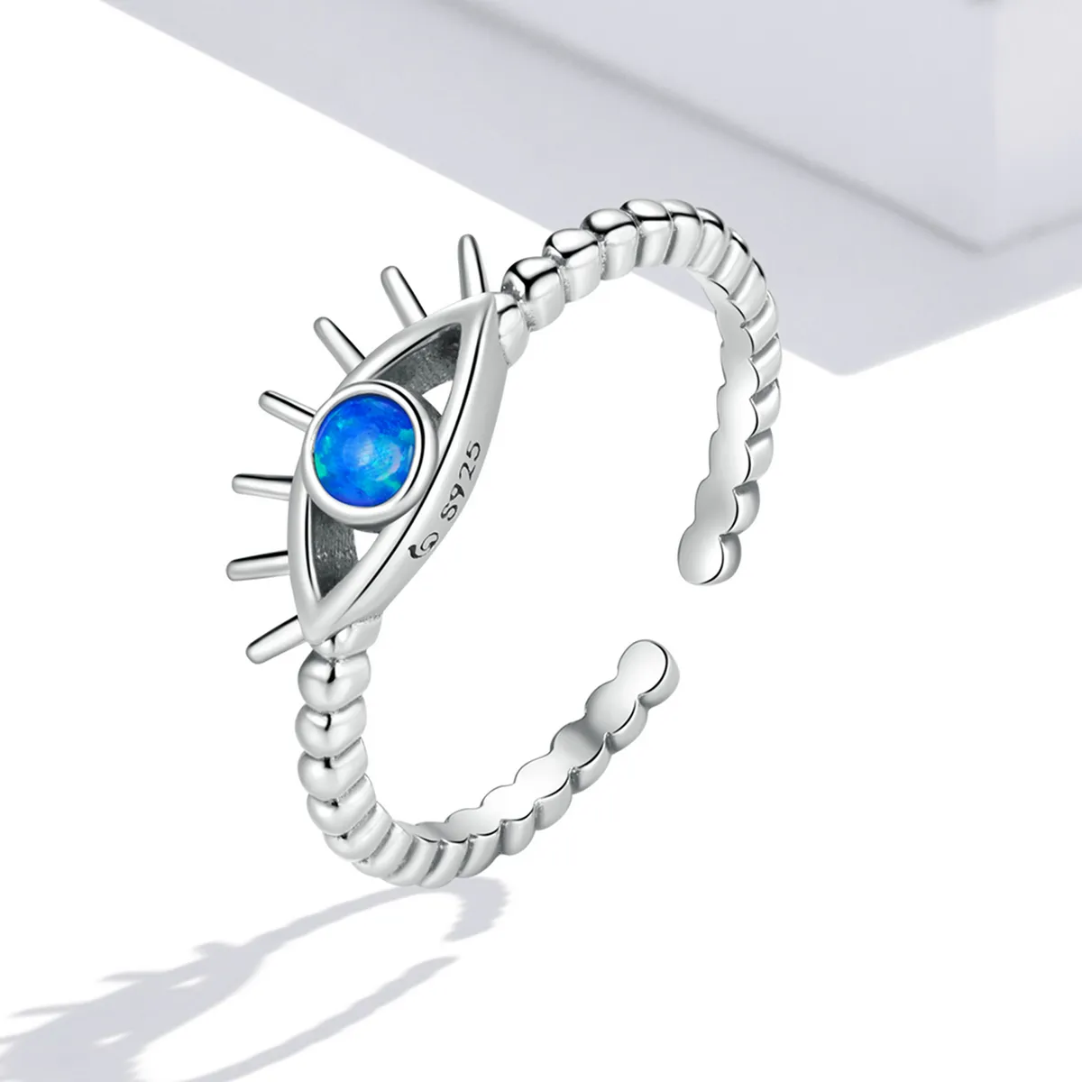 PANDORA Style Evil Eye Beaded Open Ring - BSR223