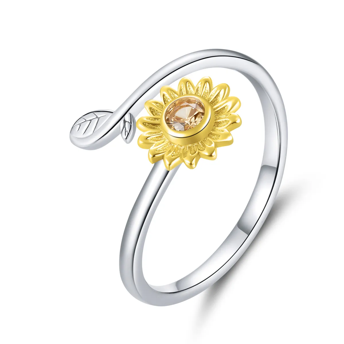 pandora style fresh daisy open ring bsr127