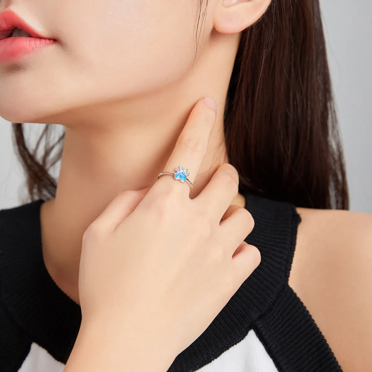 PANDORA Style Lovely Paw Open Ring - BSR172