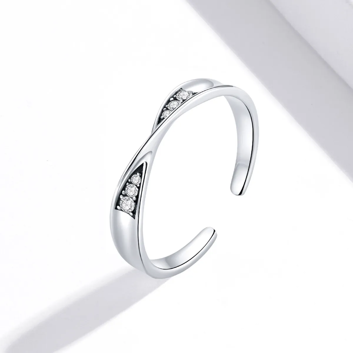 PANDORA Style Mobius Ring Pair Ring - Female Open Ring - SCR750