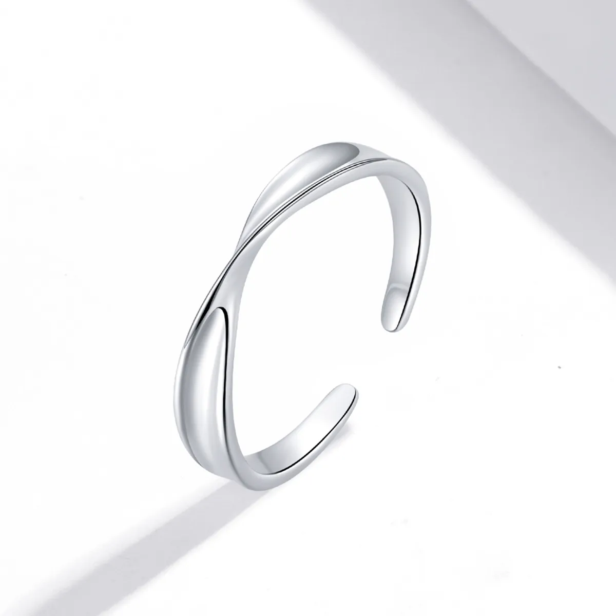 PANDORA Style Mobius Ring Pair Ring - Male Open Ring - SCR751