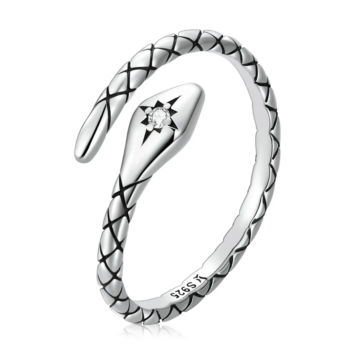 PANDORA Style Retro Spirit Snake Open Ring - SCR798