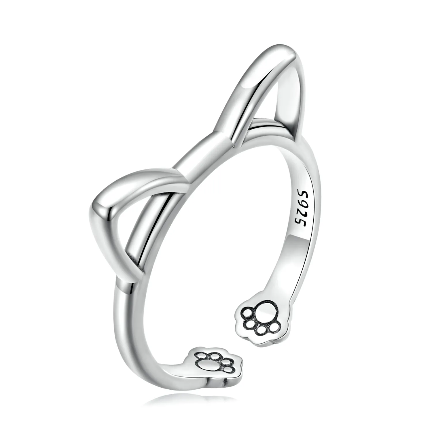 PANDORA Style Simple Cat Open Ring - SCR832