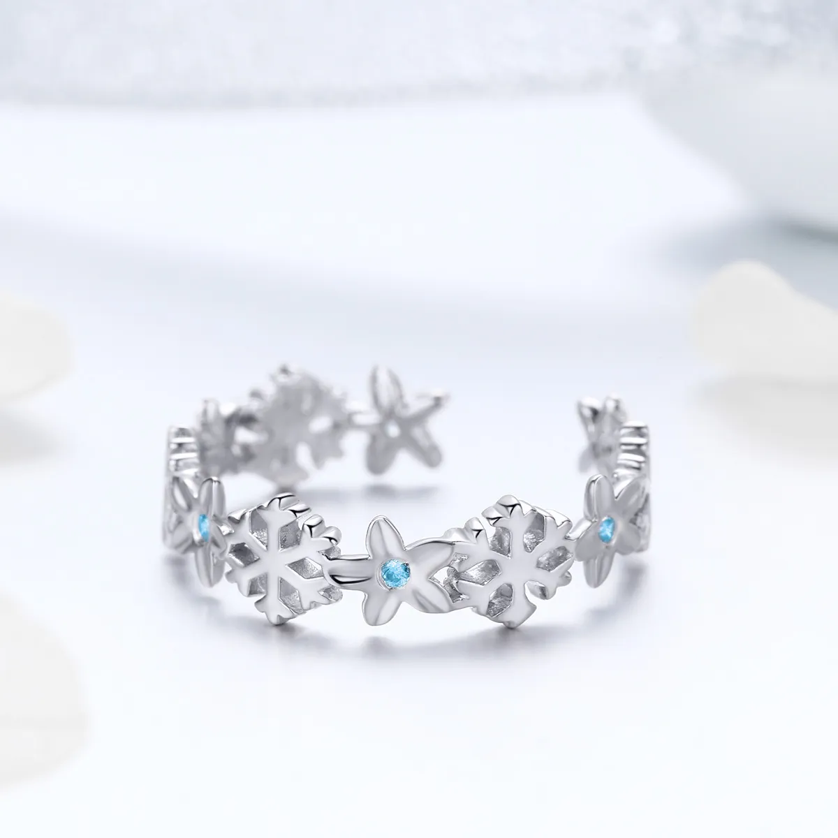 PANDORA Style Snow Flower Open Ring - BSR015