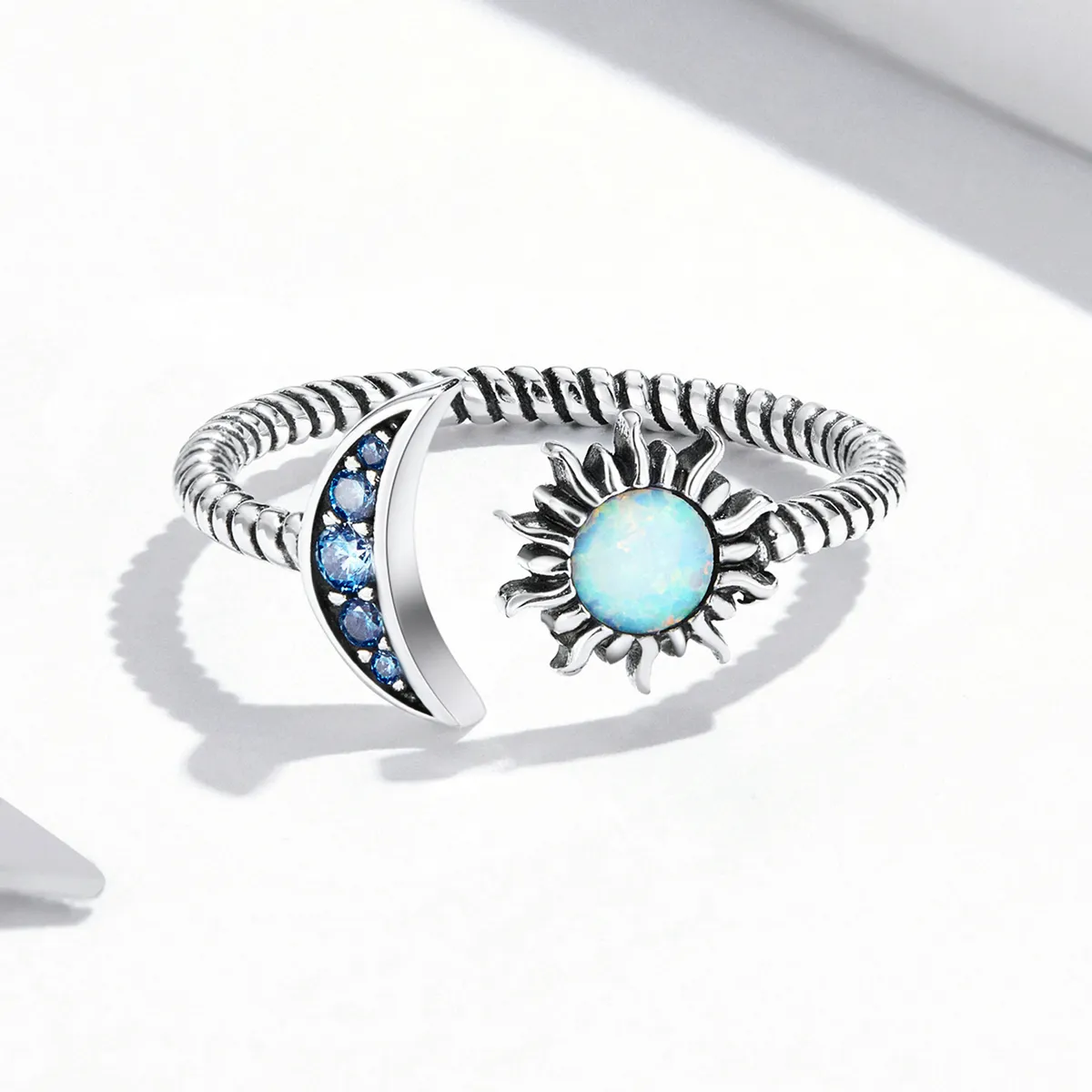 PANDORA Style Sun, Moon, Stars Open Ring - SCR796