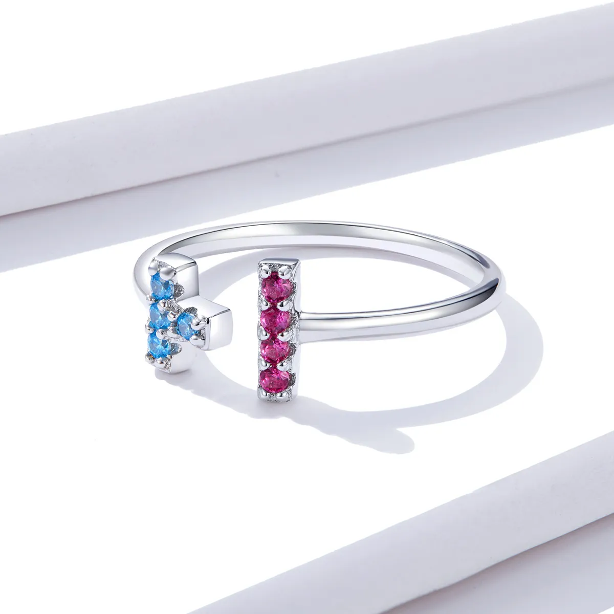 PANDORA Style Tetris Open Ring - BSR114