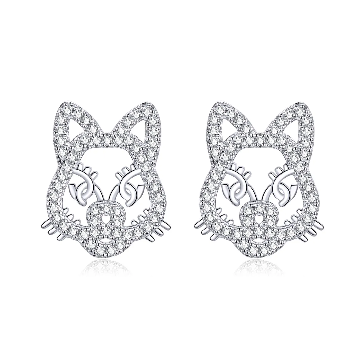 pandora style cute and cute tiger stud earrings sce763