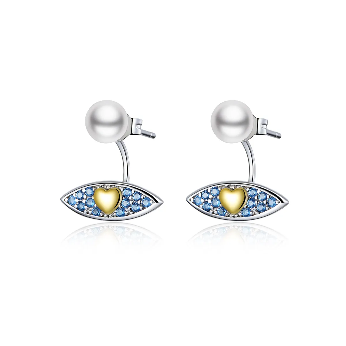 pandora style devil eye stud earrings sce822